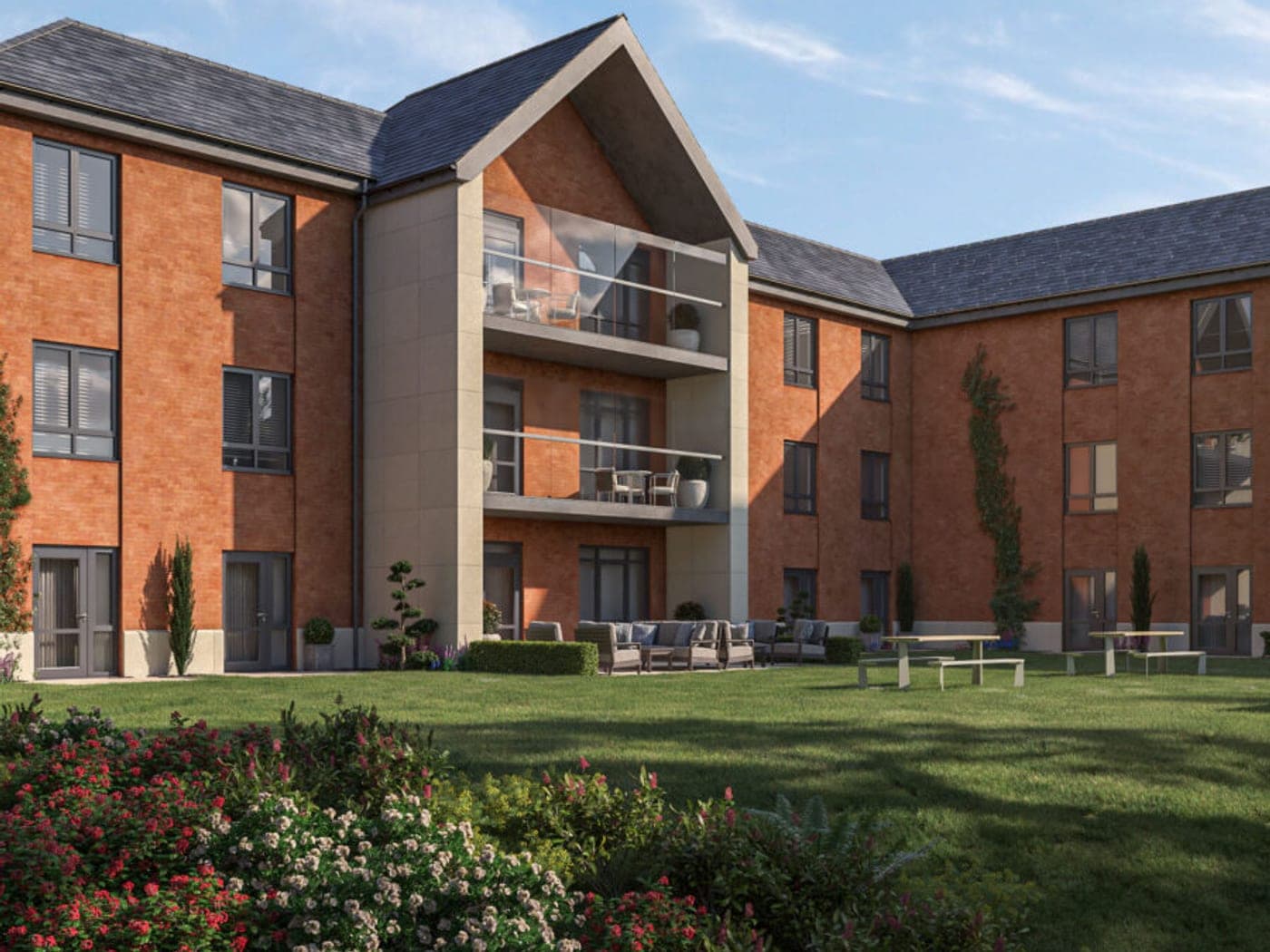 East Grinstead care home garden, West Sussex